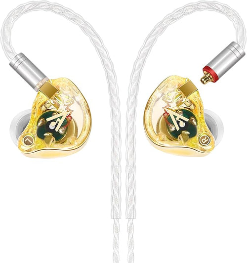 Audiovance Vibes 202 HiFi Wired Earbuds, IEM in-Ear Monitor Headphones