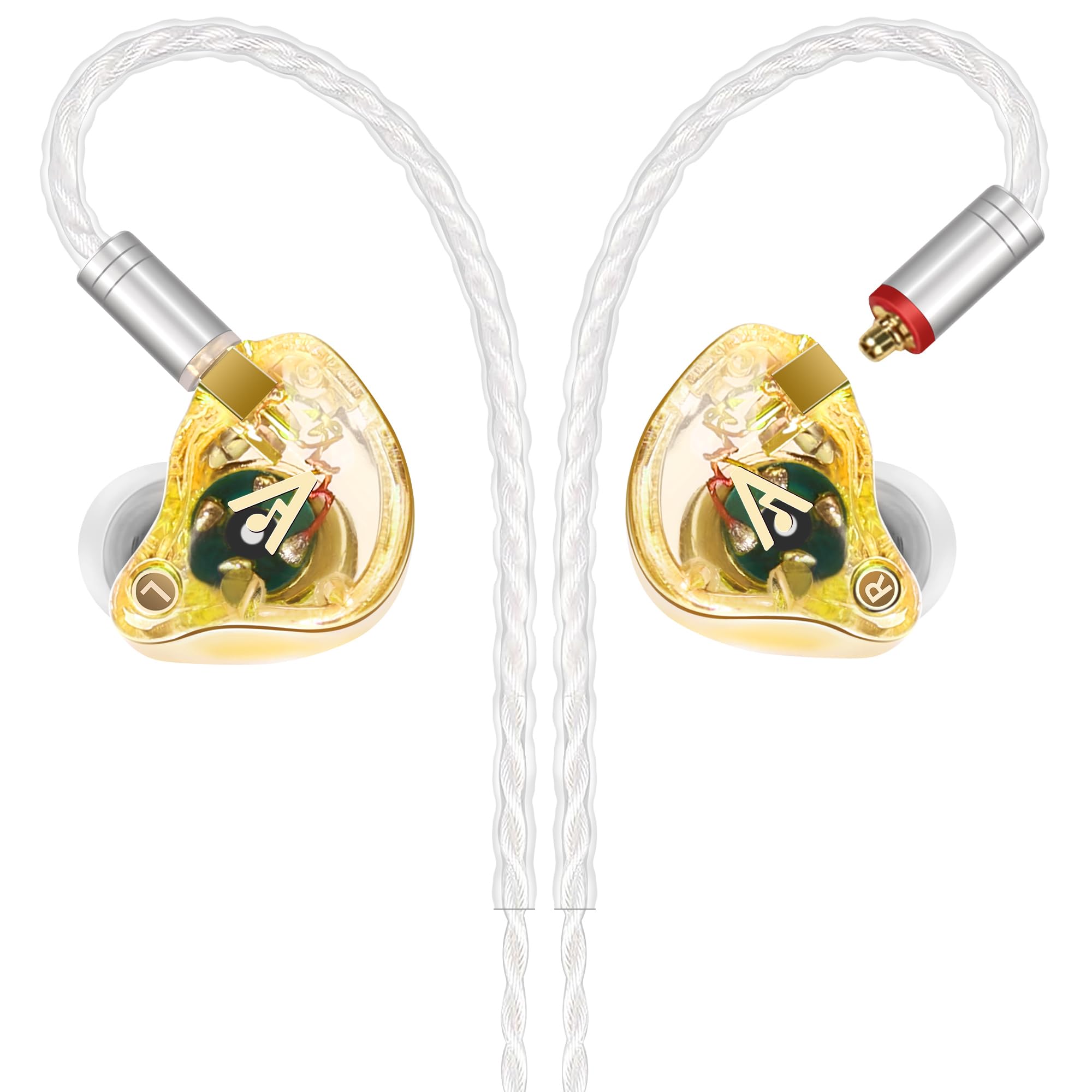 Audiovance Vibes 202 HiFi Wired Earbuds, IEM in Ear Monitor Headphones