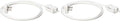 Amazon Basics 6 foot 2-Prong Indoor Rectangle Extension Cord Power Strip - Flat Plug - 13 Amps, 1625 Watts, 125 VAC - 2-Pack, White
