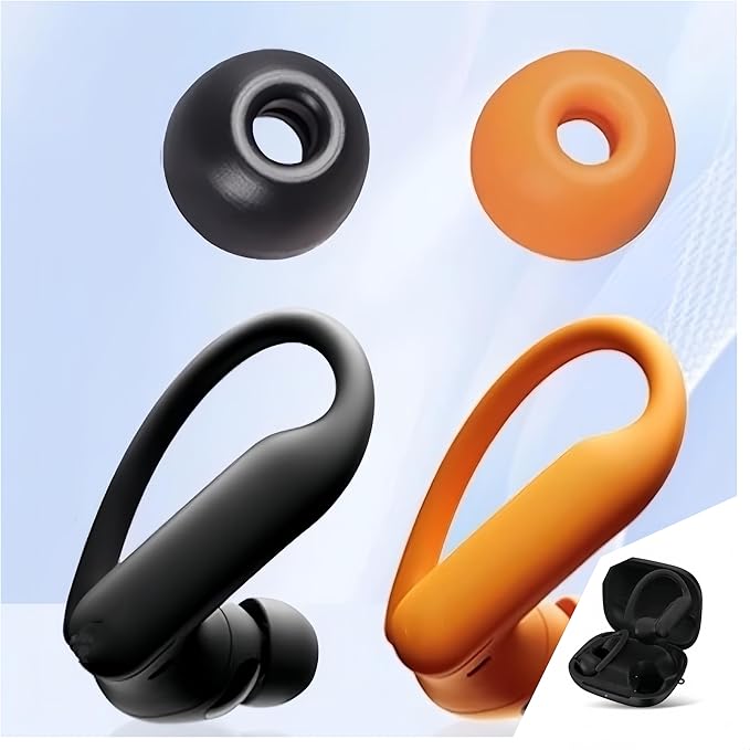 Powerbeats Pro 2 Replacement Ear Tips 5 Pairs - Designed Exclusively for Beats Powerbeats Pro 2 (2024), Not Fit Pro 1st Gen - Sport Anti-Slip Silicone Earbud Tips, Secure Gym/Running Fit -Black