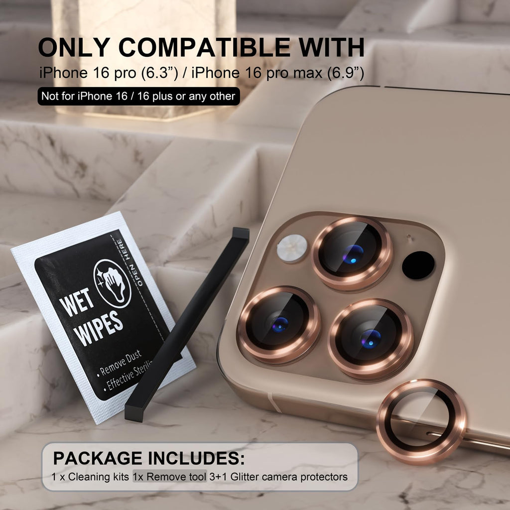 Choiche for iPhone 16 Pro/iPhone 16 Pro Max Camera Lens Protector