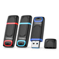 TOPESEL 128GB Flash Drive 3 Pack, USB 3.0 Thumb Drives High Speed Memory Stick Jump Drive Zip Drive for Data Storage and Backup (Three Mixed Colors: Red Blue Cyan)
