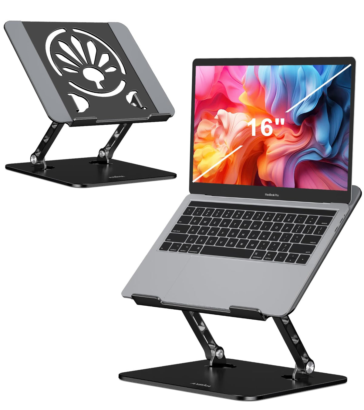 Axbima Adjustable Aluminum Laptop Stand for Desk,Ergonomic Riser, Purple