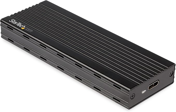 StarTech M.2 NVMe SSD Enclosure, USB-C 10Gbps, 1GB/s, Aluminum (M2E1BMU31C)