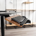 VIVO Vintage Brown Under Desk 25 x 10 inch Keyboard Tray, MOUNT-KB03N
