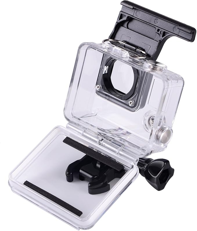Suptig Replacement Waterproof Case Protective Housing for GoPro Hero 4, Hero 3+, Hero 3 Accessories Action Camera for Underwater Use - Water Resistant up to 147ft (45m)
