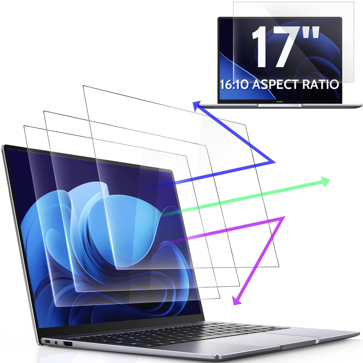 Peslv Nano‑Suction Privacy Screen for MacBook Air 15 Inch