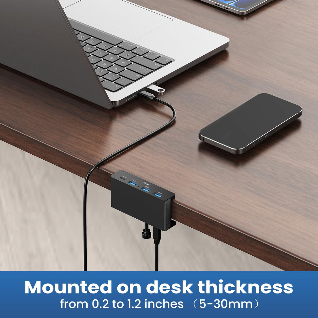 EJAY Desk Mount USB Hub (3A1C)