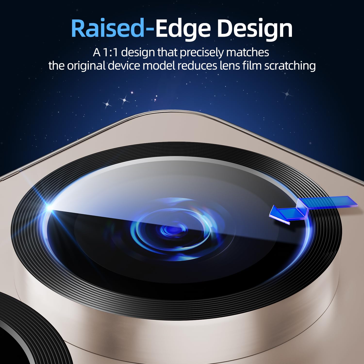 X-it Camera Lens Protector for Samsung S25 Plus, 9H Tempered Glass, Independent Metal Aluminum Edge Original Protection Design, Suitable for Phone Case, Anti-scratch, Anti-reflective,PinkGold