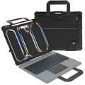 Nillkin Carry Go Keyboard Case for iPad Pro 13 inch (M5, 2025/M4,2024) with Handle, Rugged Case with Detachable Keyboard for iPad Pro 13", Magic Trackpad, 7 Colors Backlit, Portrait/Landscape, Black
