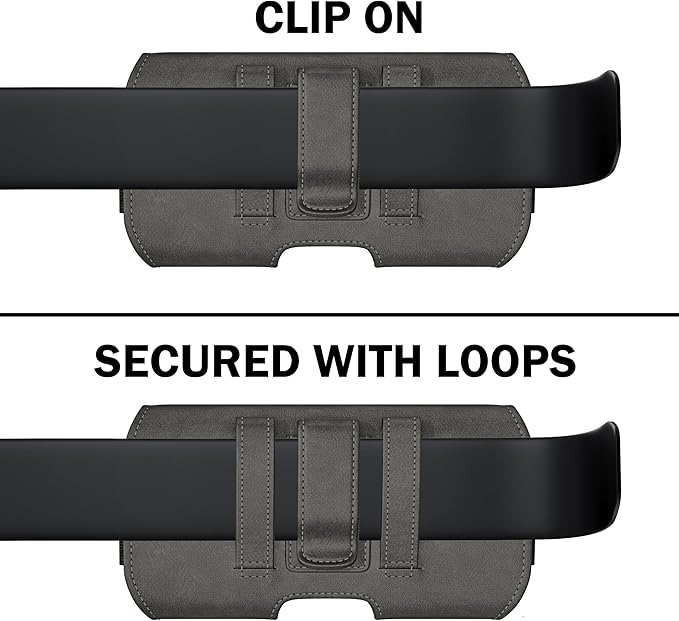 DeBin Case for Galaxy A15 A25 A35 A54 5G A53 A52 A51 A50 A20 Note 20 10+ Note 9 8 XCover Pro S24 FE S23 FE Cell Phone Belt Holder Holster Clip Pouch Cover (Fits Samsung with Otterbox Case) Pewter