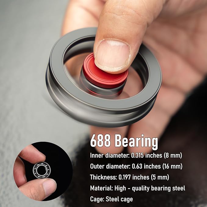 Magnetic Phone Stand with Fidget Spinner | Double Side Holder Ring for iPhone 12/13/14/15/16 and Magsafe Case | Stress Relief Toy | Portable Desk & Gym Accessory for Home Office Travel