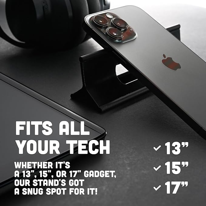 Steepy Laptop Stand for Desk - Adjustable 3-Height Laptop Stand - Portable Laptop Riser