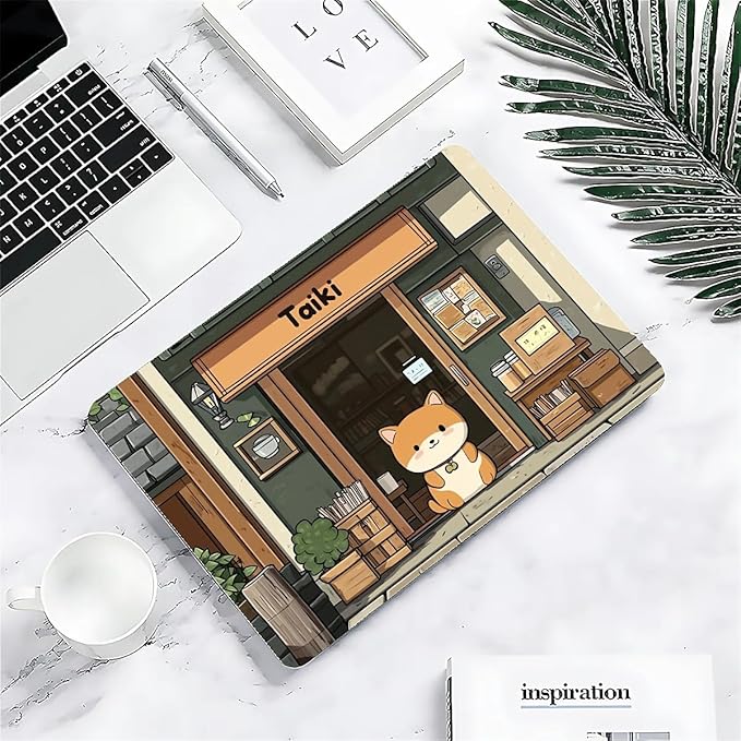 Compatible with MacBook Air 13.3 13.6 Inch Case 2022 2021 2020 2019 Plastic Hard Shell Case Cover,13.3 Air (A1932/A2179/A2337), A Cute Shiba