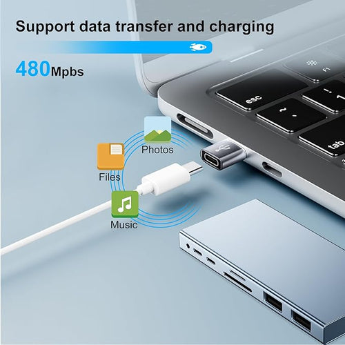 AiNEERich USB A Type C Male to Female Adapter,Charger and Laptop Converter