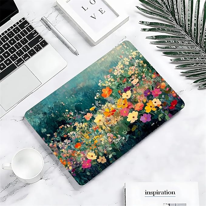 Compatible with MacBook Air 13.3 13.6 Inch Case 2022 2021 2020 2019 Plastic Hard Shell Case Cover,13.3 Pro(A1706/A1708/A1989/A2159/A2289/A2338), Spring Flowers