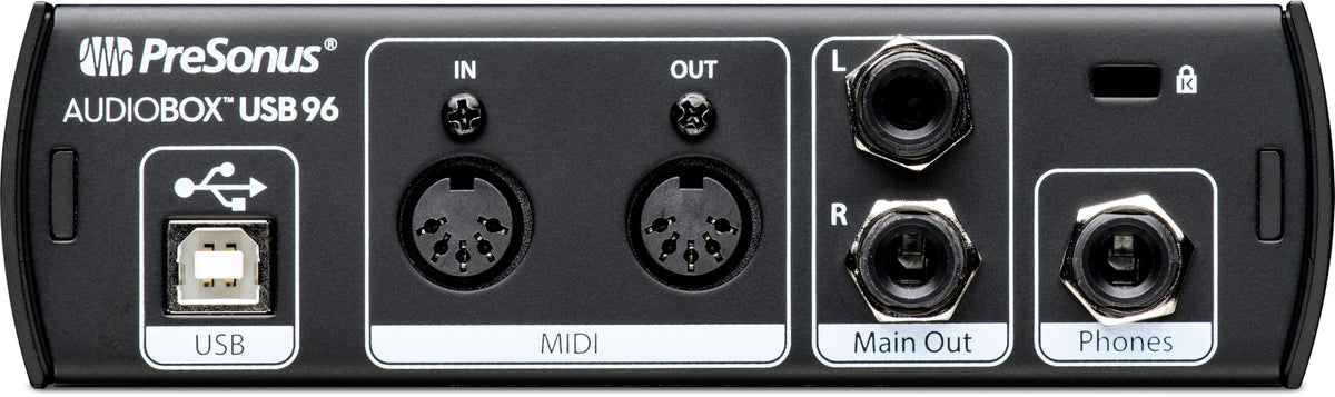 PreSonus AudioBox USB 96 Bundle — USB Audio Interface, XLR Interface for Guitar, Device for PC & Mac, Complete Recording Package with Studio One Pro, Music Production, Home Studio
