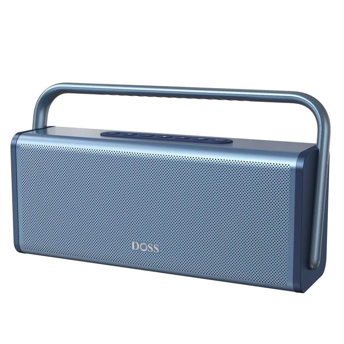 DOSS SoundBox XL Pro Bluetooth Speaker with 50W Powerful Stereo Sound, Extra Bass,16H Playtime, Integrated Metal Body, Aluminum Alloy Handle, Portable for Home, Office, Backyard, Camping