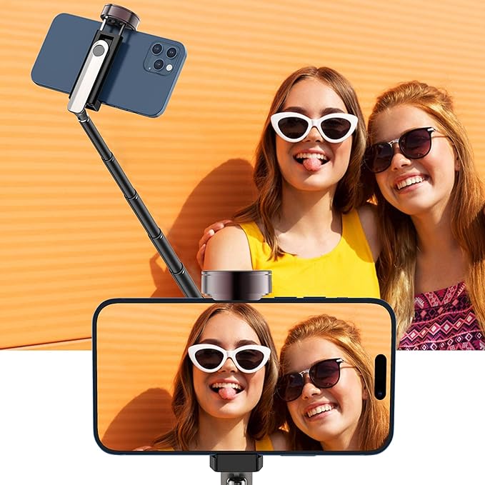 Selfie Stick Aluminum Alloy Selfie Stick Tripod with Remote Foldable Travel Tripod Stand 270 Rotation Compatible with iPhone/Android/Go Pro Camera