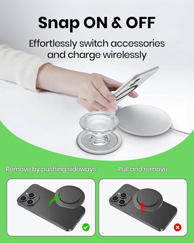 Magnetic Silicone Suction Cup Phone Mount with Hands-Free Stand - Perfect for Selfies, Videos, Durable, Secure Grip, One-Touch Holding, Lightweight, Sleek Design (Pink)