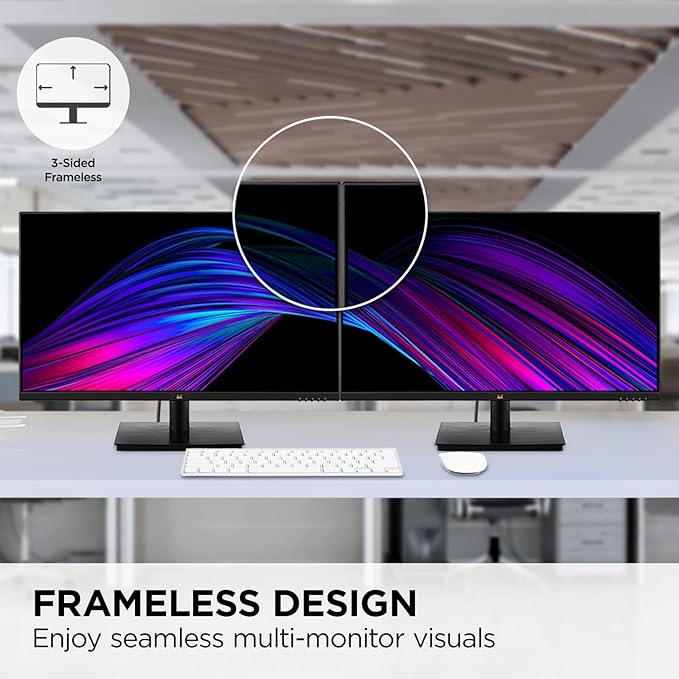 ViewSonic VA2709M 27 Inch IPS Full HD 1080p Monitor with 100Hz, Thin Bezels, Eye Care, HDMI, VGA Inputs for Home and Office
