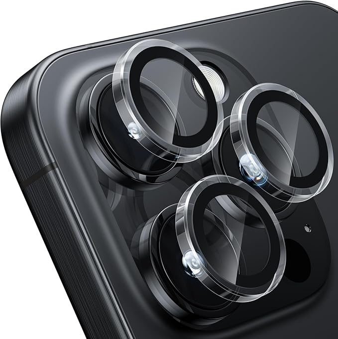 WSKEN for iPhone 16 Pro/iPhone 16 Pro Max Camera Lens Protector - [Original Shooting Model] Shatterproof Ultra HD Tempered Metal Glass Camera Screen Protector Cover Film Accessories