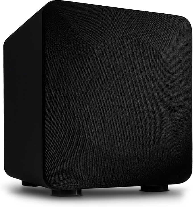 Audioengine S6 210W Compact Powered Mini Subwoofer- Powerful Bass in a Small Package - Great for Desktops, Apartments, Offices and Gaming Setups