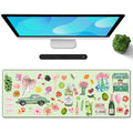 Galdas Gaming Mouse Pad XXL XL Large Long Extended Big Mousepad Non-Slip Rubber Keyboard Mouse Pad with Stitched Edges for Laptop Home Office (31.5x11.8x0.08 Inch) -Element