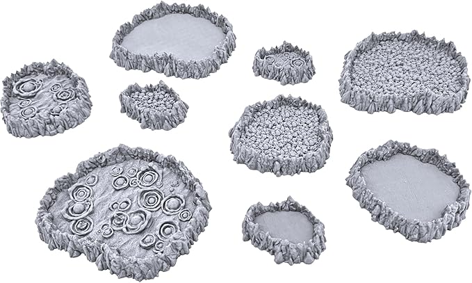 Burbling Pits Printable Scenery, 3D Printed Tabletop RPG Scenery and Wargame Terrain 28mm Miniatures