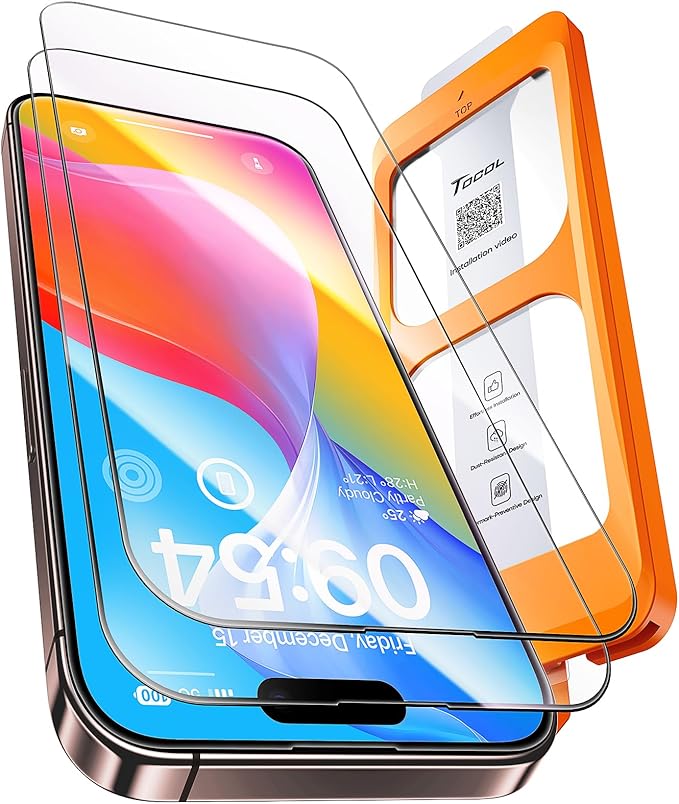TOCOL for iPhone 16 Pro Privacy Screen Protector