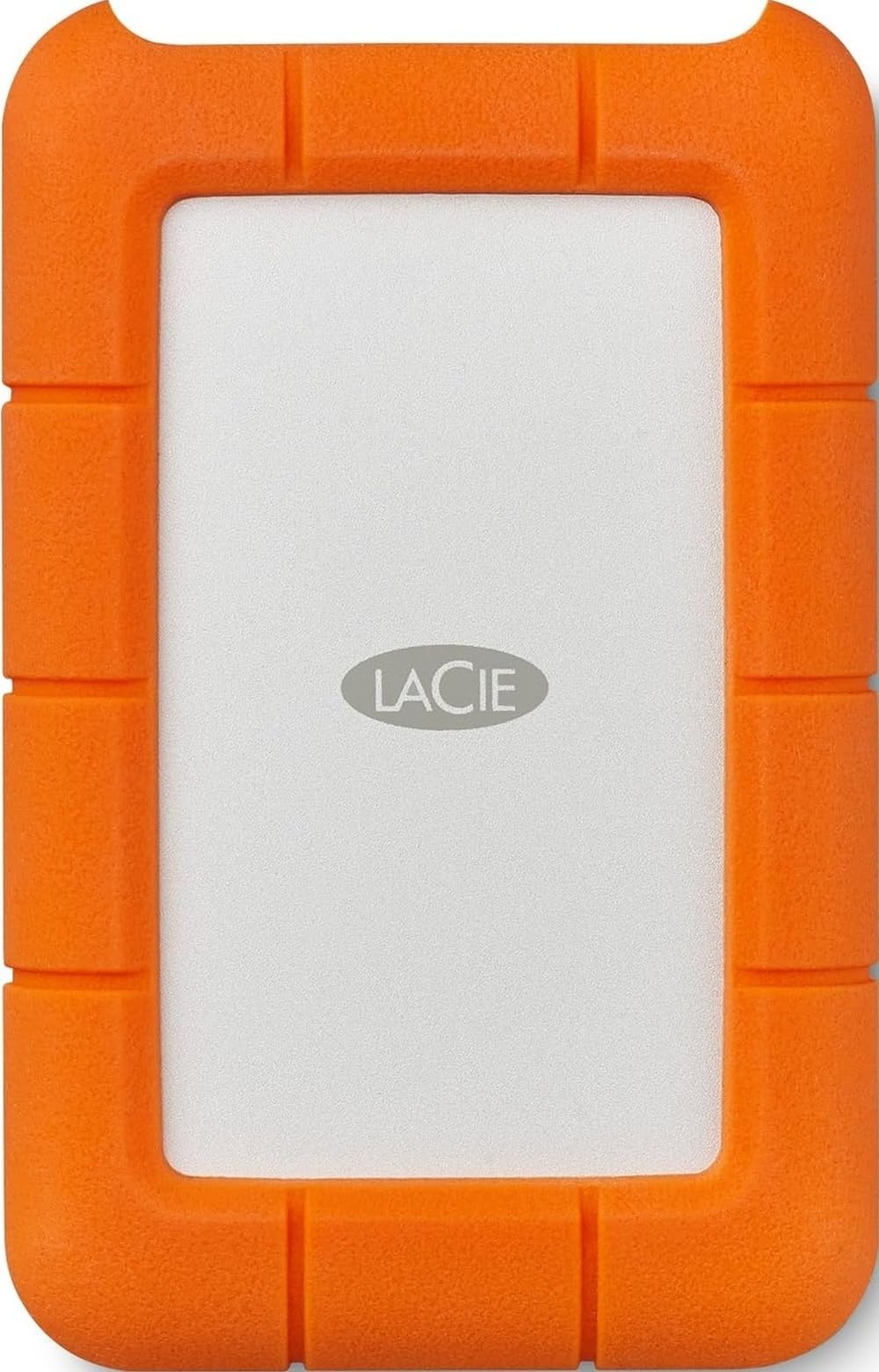 LaCie Rugged 5TB Portable External HDD - USB 3.0/2.0 Compatible, Shock/Dust/Rain Resistant for Mac & PC, Orange, Grey