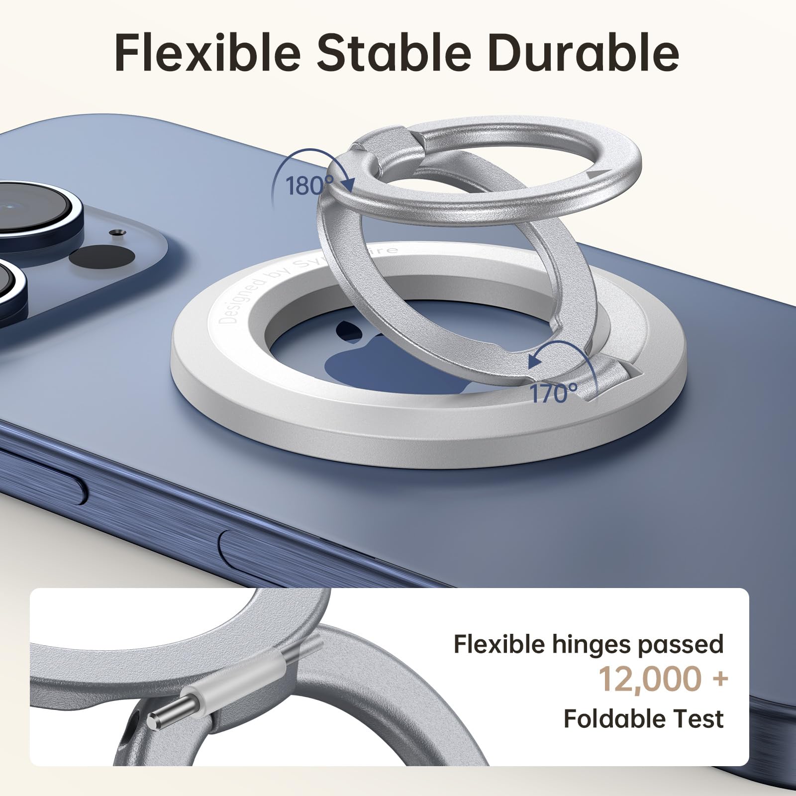 SYNCWIRE Magnetic Phone Ring Holder, for MagSafe Phone Grip Stand Kickstand