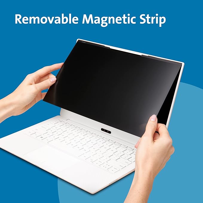 Kensington MagPro™ Magnetic Laptop Privacy Screen 14 inch, Removable 16:9 Laptop Privacy Filter, Anti-Glare, Blue Ray Reduction, Compatible with HP/Dell/Acer/Asus/Samsung/Lenovo (K58352WW)