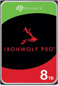 Seagate IronWolf Pro, 8 TB, Enterprise NAS Internal HDD –CMR 3.5 Inch, SATA 6 Gb/s, 7,200 RPM, 256 MB Cache for RAID Network Attached Storage (ST8000NT001)