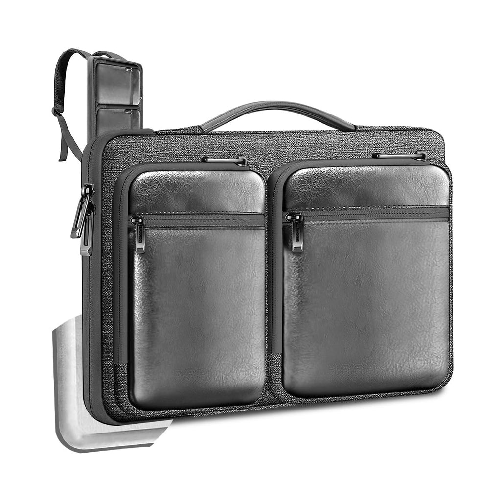 ZINZ 360 Protective Laptop Case 15" 15.6" 16" Sleeve, Water-Resistant Handbag with Straps Compatible with 16" MacBook Neo, MacBook Pro Air 16"/15", XPS 16" and Most 15" 15.6" 16" Notebooks,B01BL02