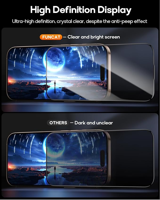 3 Pack for iPhone 14/iPhone 13/iPhone 13 Pro Tempered Glass Screen Protector, Dust Free CABIN, Auto Positioning, Bubble Free, High Definition, Easy Installation,9H+ Hardness