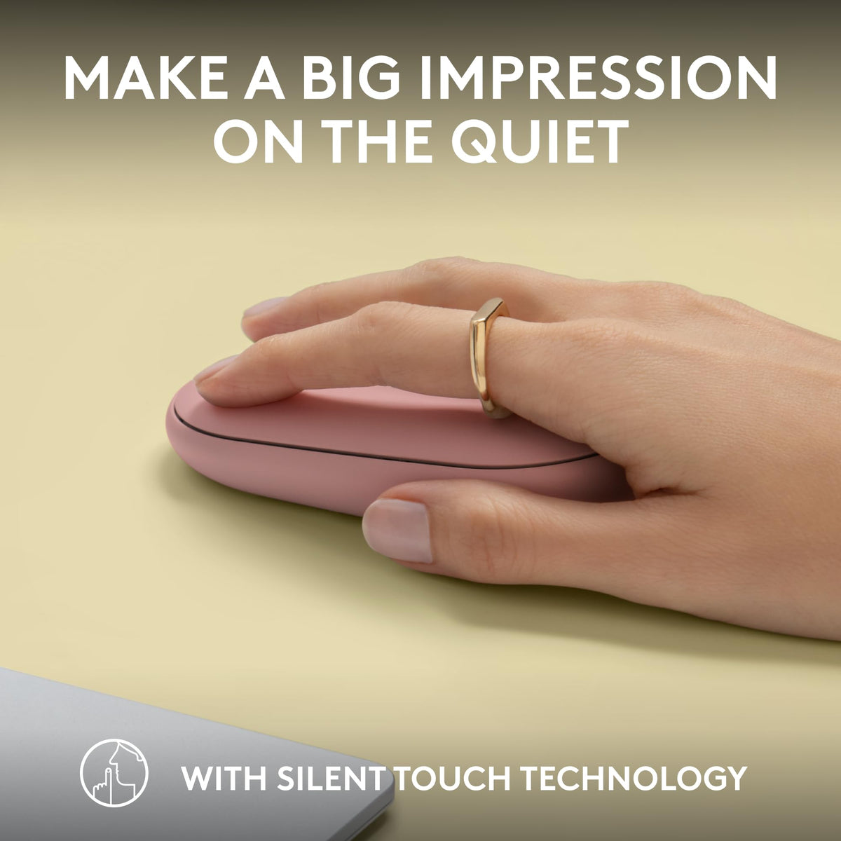 Logitech M350s Pebble 2 Bluetooth Wireless Mouse - Tonal Rose