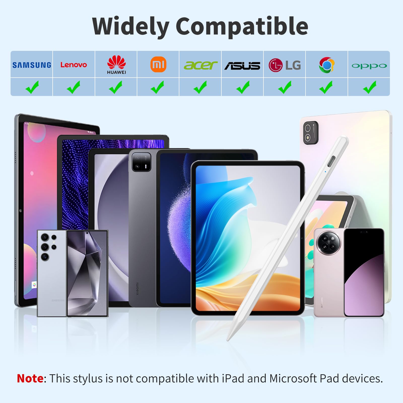 COO Universal Active Stylus Pen for iOS, Android & Samsung Touch Screens