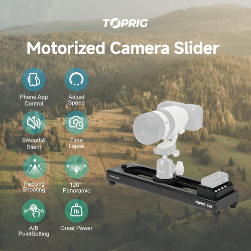 Accsoon Toprig S40 Motorized Camera Slider, 16inch