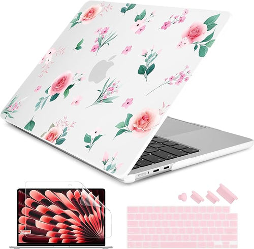 Batianda Case for MacBook Air 15" with M5 M4 M3 M2 Chip, Golden Lotus