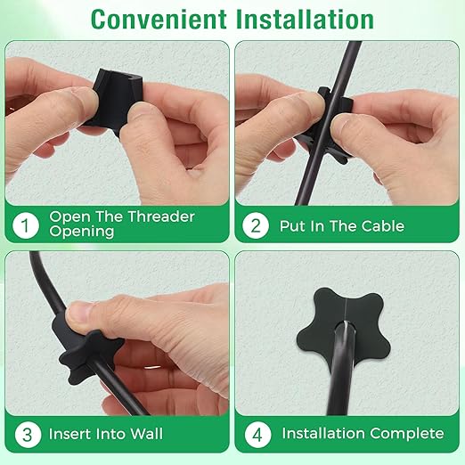 6pc Starlink Cable Grommet 5/8" Silicone Waterproof Wall Hole Pass Through Split Cable Bushings for TV Wire Ethernet Cord, Starlink Cable Routing Kit Accessories, 27.6mm/1.09" Ht, Grey