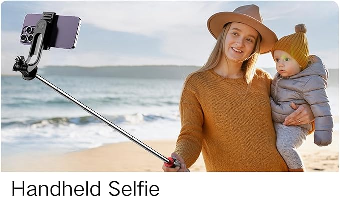 C13 52" Selfie Stick Tripod for iPhone Android, Portable Phone Stand with Wireless Remote, Extendable Travel Stand for Vlogging, Video Recording, Live Streaming，Group Photos