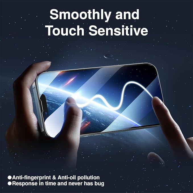 SMARTDEVIL 2PACK Privacy Screen Protector for iPhone 14 Pro Shatterproof Tempered Glass [True 28°Anti Spy] [9H Hardness] [Auto Dust-Elimination Install], [Bubble Free]