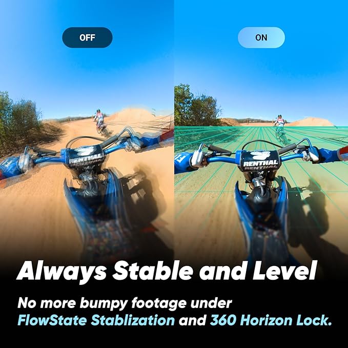 Insta360 X3 Starter Bundle - Waterproof 360° Action Camera with 1/2 Inch Sensor, 5.7K 360°, 72MP 360° Photos, Stabilisation, 2.29" Touch Screen, Vibration Feedback, AI Editing, Live Streaming