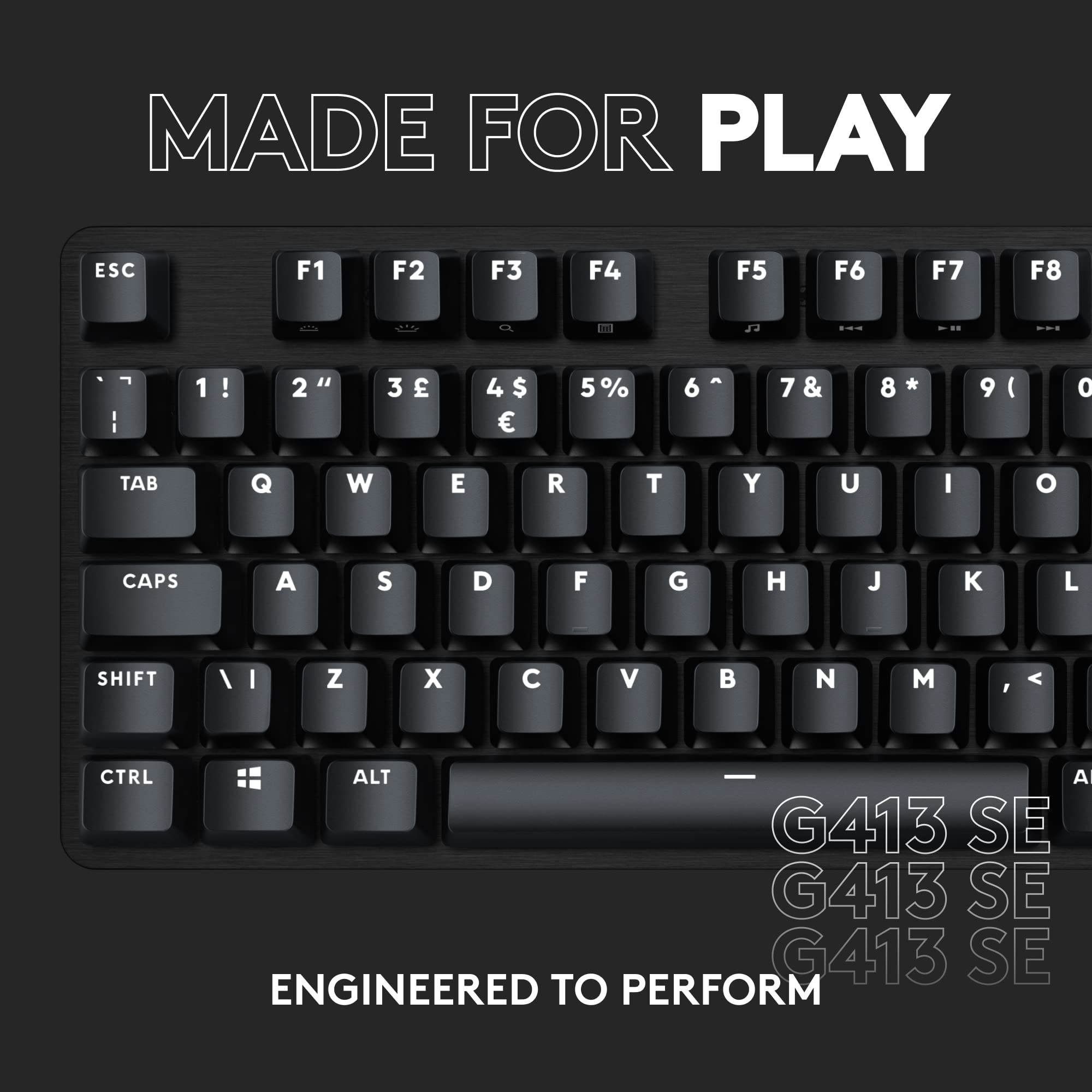 Logitech G413 SE Full-Size Mechanical Gaming Keyboard - Black