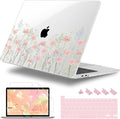 for MacBook Pro 16 inch Case 2019 2020 Release Model A2141, Plastic Hard Shell Cover with Keyboard Cover & Screen Protector for MacBook Pro 16 inch with Touch Bar & Touch ID, Floral C322