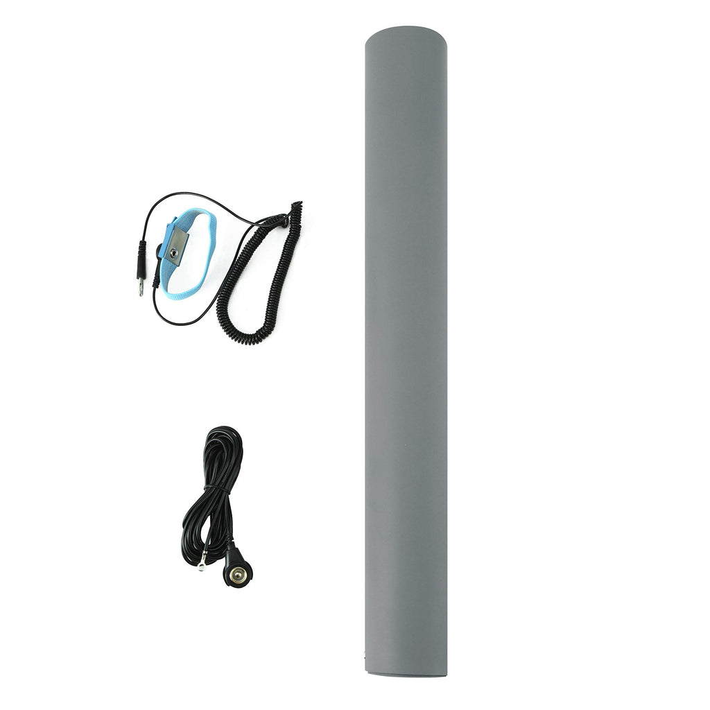 MWRF Source ESD Mat Kit with Wrist Strap and Grounding Cord (2.5 FT x 4 FT x 0.12 Inch, Grey)