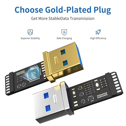 USB 3.0 Extension Cable 100FT Type A Male to Female Active Extender Cord with 4 Extension Chipsets Signal Booster and 1 USB-C Charging Port, for Webcam, PlayStation, Printer, Camera