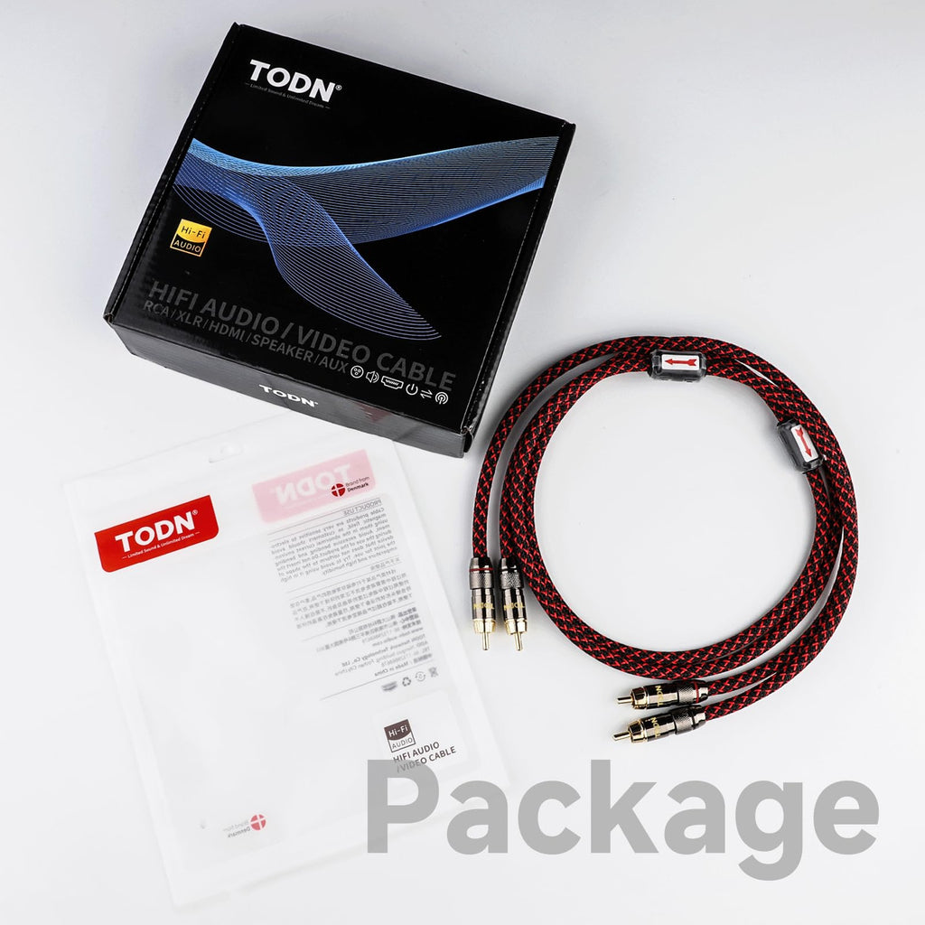 TODN 16.4ft HiFi RCA Stereo Cable Shielded Interconnect for Home Audio