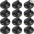 Magnet Zip Tie Mount Magnetic Zip Ties Mount Clips Base Holder Strong Multipurpose Wire Cable Holder Mount Wire Clips Management for Home Office Marine Electrical Wiring (12 Pcs, D19 Small)